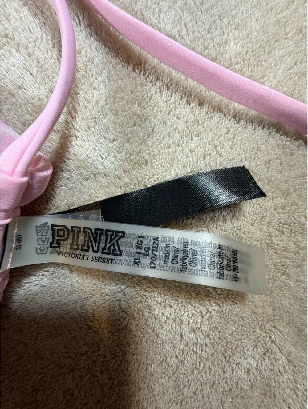 Frankies Bikinis x Victoria’s Secret PINK Tavi Bikini Top 34B Pink Cloud